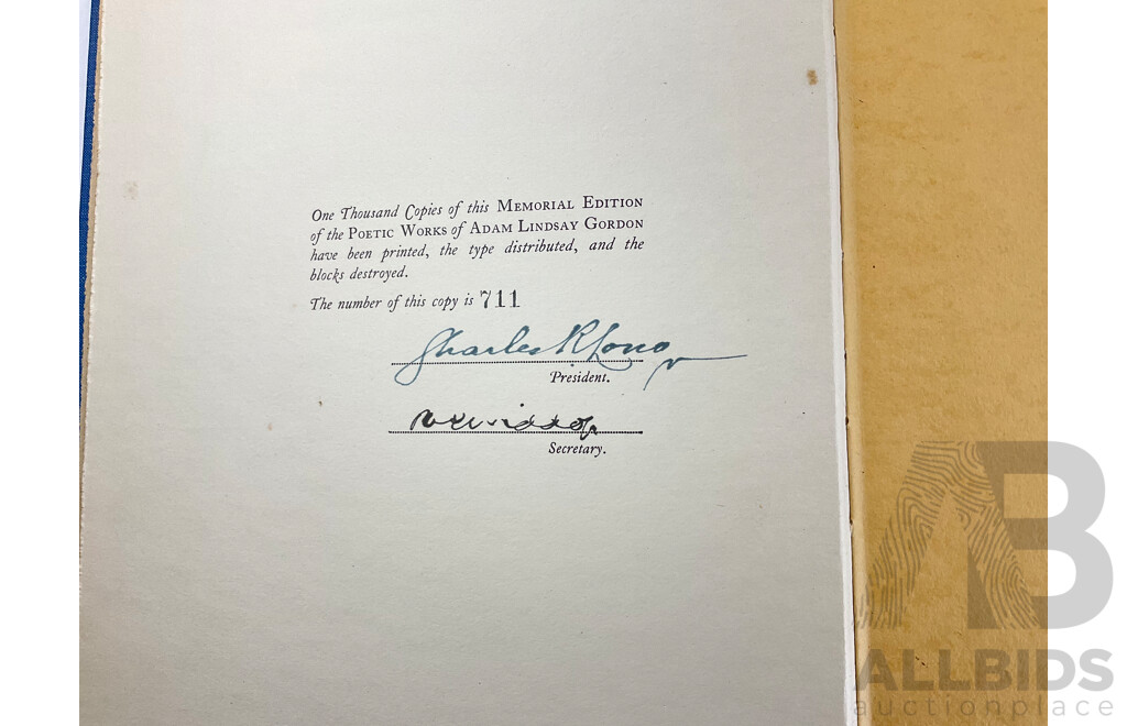 Collection of Interesting Vintage Hard Cover Books Including First Edition the Truth About Columbus, Charles Duff 1936, Limited Edition Adam Lindsay Gordon Memorial Volume 1926, 711/1000, Lasseter's Last Ride, Ion L. Idriess 1942.....