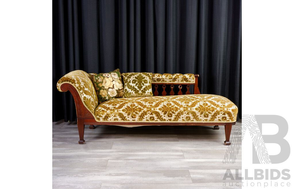 Edwardian Open Ended Chaise Lounge