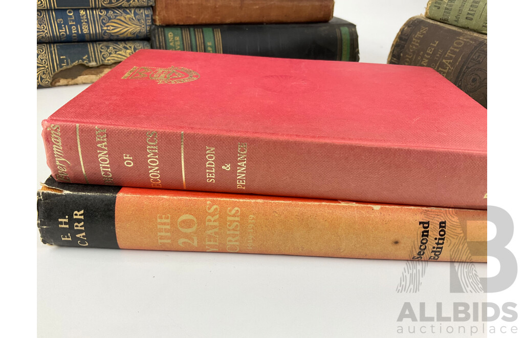 Collection of Antique and Vintage Hard Cover Books Including First Edition Pastoral, Nevil Shute 1944, Cassell's Book of Knowledge, Thoughts on Daniel and the Revelation, Uriah Smith 1890, the Heart of the Hunter.....