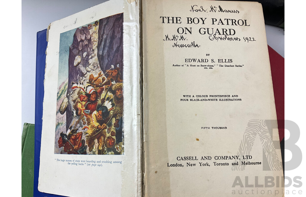 Collection of Antique and Vintage Hard Cover Books Including First Edition Pastoral, Nevil Shute 1944, Cassell's Book of Knowledge, Thoughts on Daniel and the Revelation, Uriah Smith 1890, the Heart of the Hunter.....