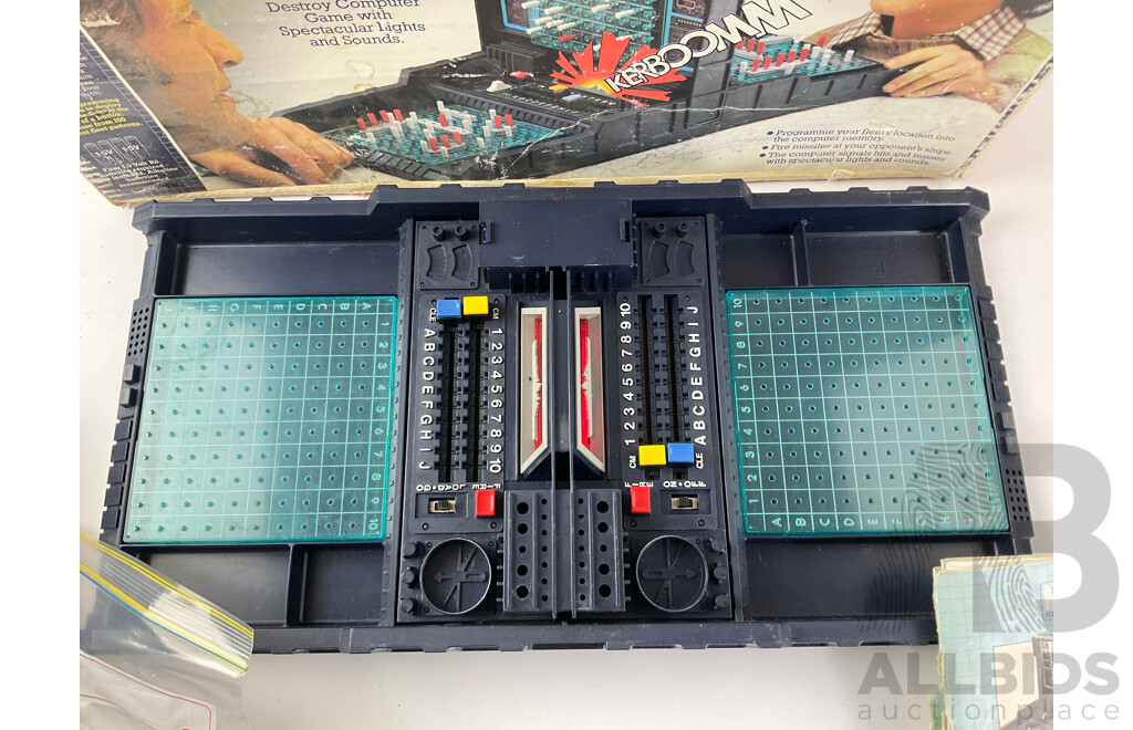 Vintage Milton Bradley Electronics Computer Battleship Game with Original Box