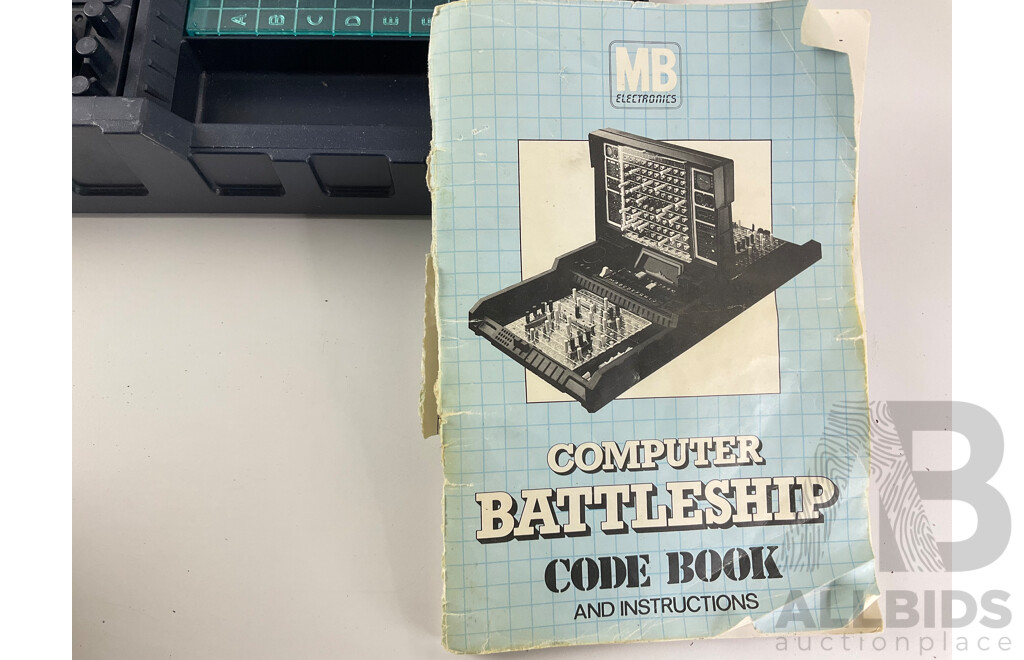 Vintage Milton Bradley Electronics Computer Battleship Game with Original Box