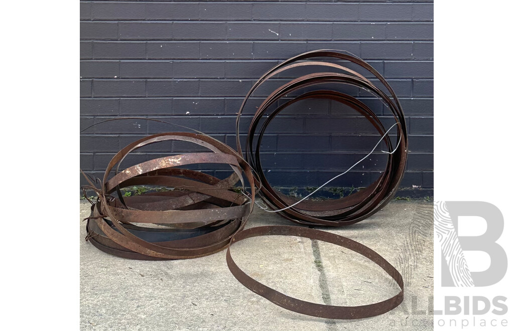 Collection of Antique Coopers Barrel Rings