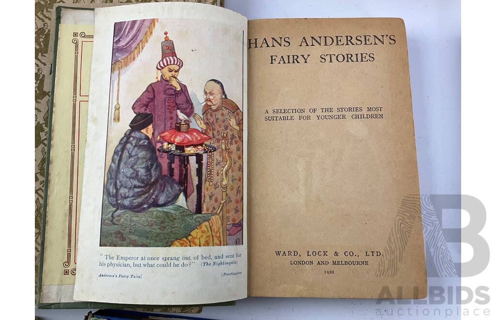 Collection of Antique and Vintage Books Including the Triail Hunter, Gustave Aimrd 1863, Poems Ella Wheeler Wilcox, the Complete Works of William Shakespeare, Don Quixote, Miguel De Cervantes and More