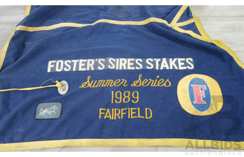 1989 Embroidered Foster's Fairfield Sires Stakes Summer Series Horse Coat