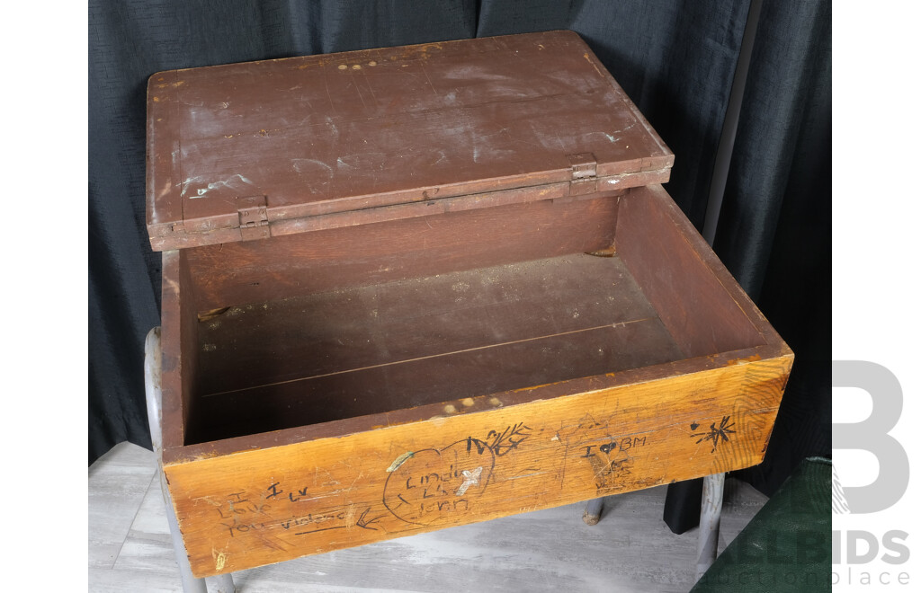 Vintage School Desk and Edwardian Chair