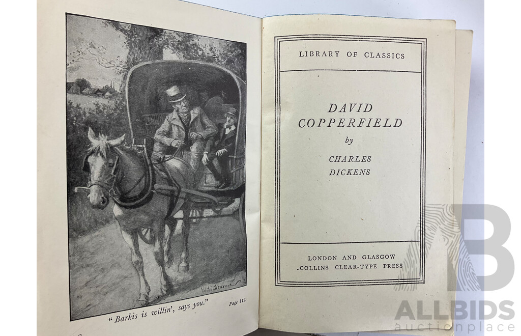 Collection of Vintage Charles Dickens Books Including Â Tale of Two Cities, Nicholas Nickleby, Hard Times, Great Expectations, David Copperfield, Oliver Twist - Some with Illustrations