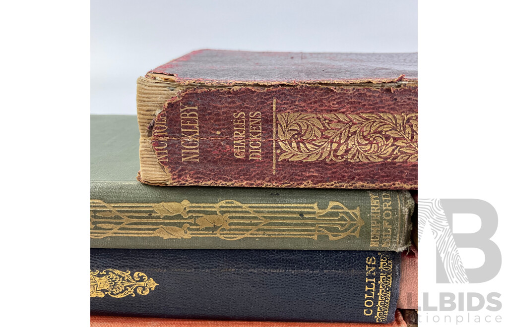 Collection of Vintage Charles Dickens Books Including Â Tale of Two Cities, Nicholas Nickleby, Hard Times, Great Expectations, David Copperfield, Oliver Twist - Some with Illustrations