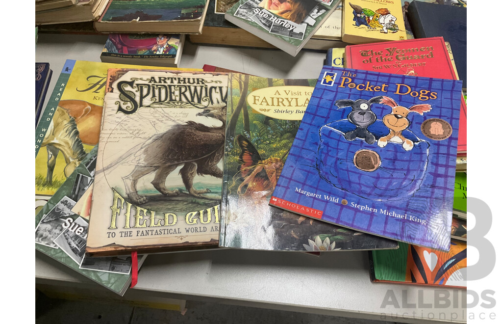 Collection of Vintage and Contemporary Children's Books Including Dragon and Wizard Themes, the Authoritative Calvin & Hobbs, the Enchanted Places, Christopher Milne, the Pirate Omnibus, and More