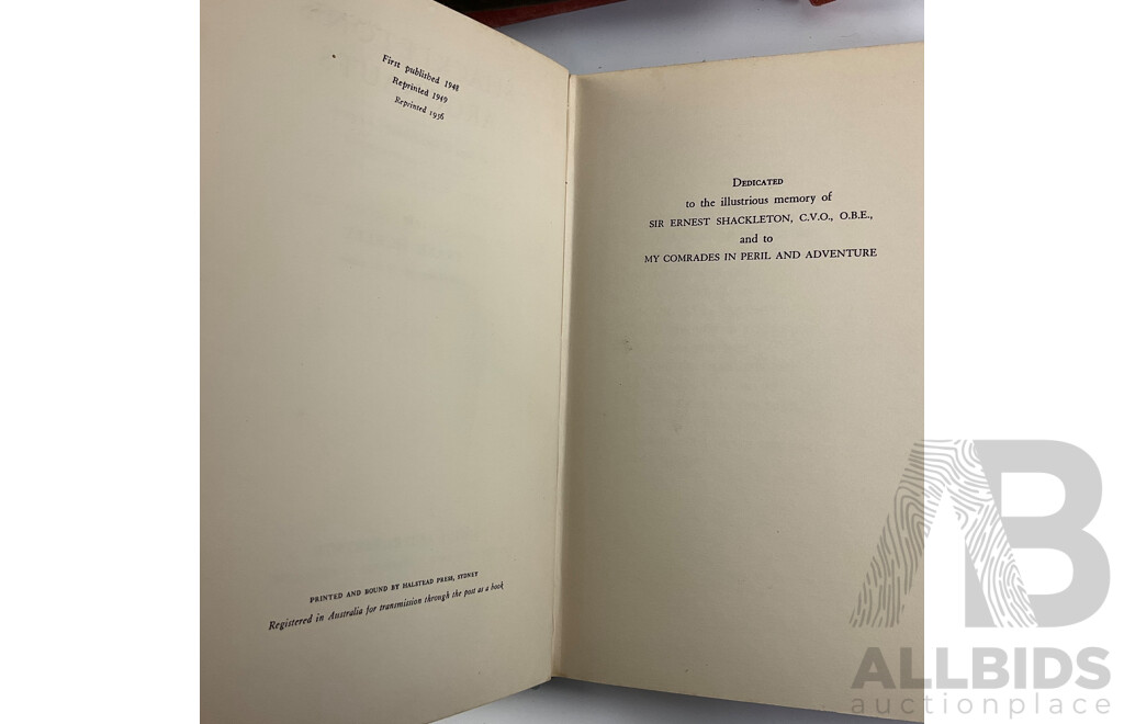 Collection of Antique and Vintage Books Including Shackleton's Argonults, of Human Bondage, W. Somerset Maugham, the Etiquette of Australia, Theososia Ada Wallace, Here Comes the Bailiff, D Cheesbrough, Confessions of an Apostate , J Sadlier......