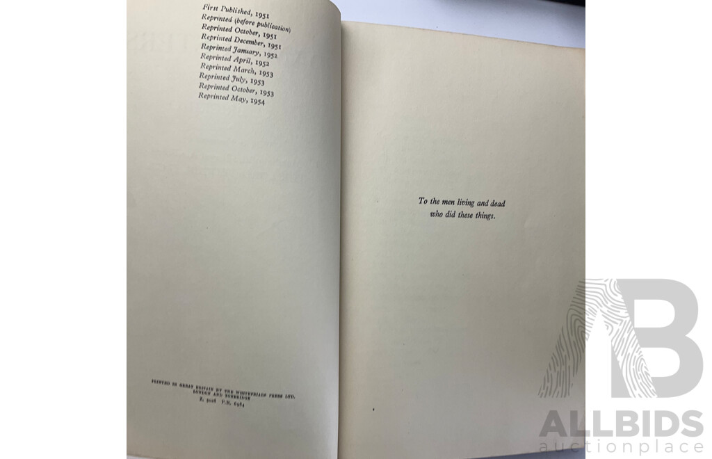 Collection of Antique and Vintage Books Including First Editions Neither Five nor Three, Helen Macinnes, Caravan to Vaccares, Alister Maclean, Rigby's Romance, Tom Collins, 'The Poetical Works of Longfellow' 1913, 'The Dam Busters' Paul Brickhill......