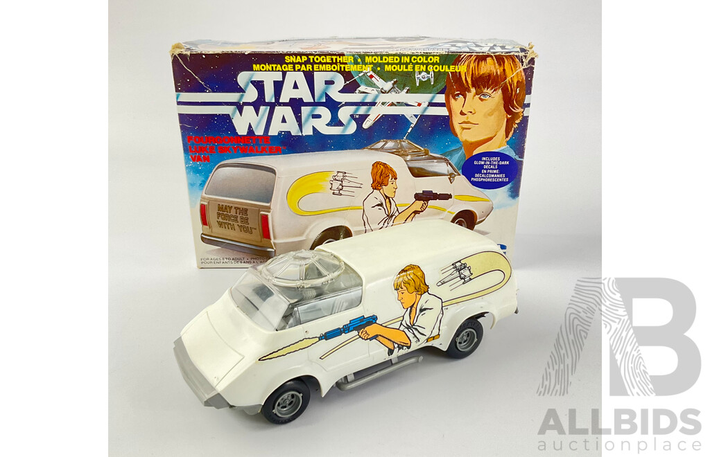 1977 MPC Star Wars Luke Skywalker Van with Glow in the Dark Decals