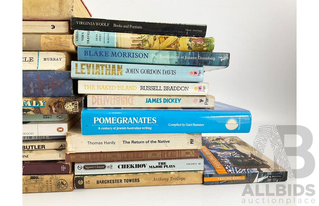 Collection of Vintage Books Including First Editions the Fox in the Attic, Richard Hughes, 1961, Why Can't the English? Lesley Rowlands, 1959, 'A Ring Has No End' Thomas Armstrong 1958, Soft Cover Naked Lunch, William S. Burroughs, Virginia Wolfe.......