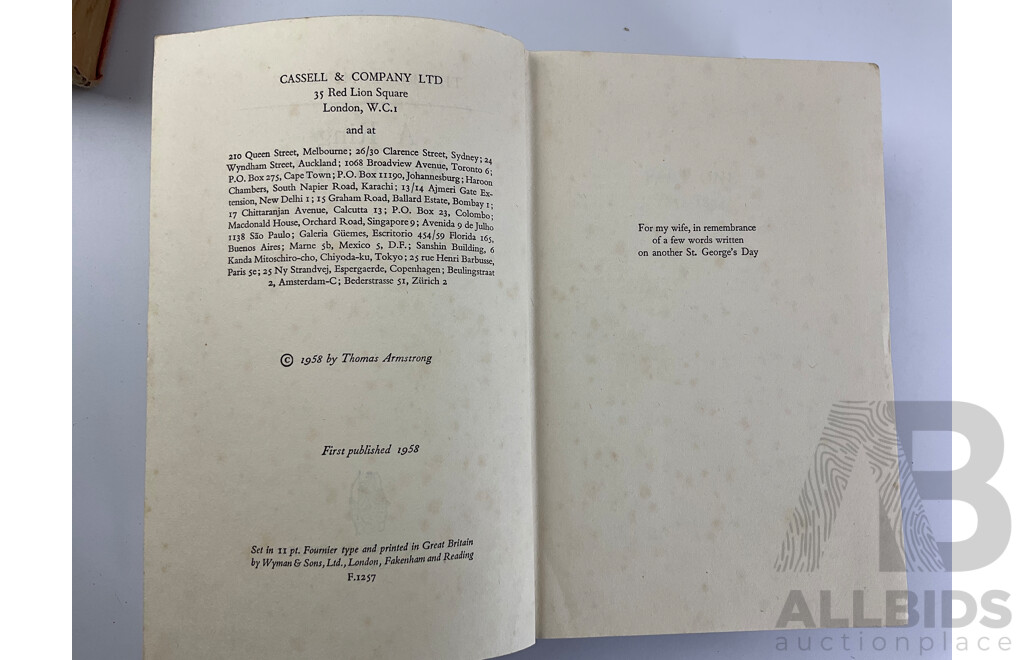 Collection of Vintage Books Including First Editions the Fox in the Attic, Richard Hughes, 1961, Why Can't the English? Lesley Rowlands, 1959, 'A Ring Has No End' Thomas Armstrong 1958, Soft Cover Naked Lunch, William S. Burroughs, Virginia Wolfe.......