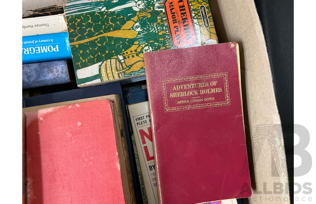 Collection of Vintage Books Including First Editions the Fox in the Attic, Richard Hughes, 1961, Why Can't the English? Lesley Rowlands, 1959, 'A Ring Has No End' Thomas Armstrong 1958, Soft Cover Naked Lunch, William S. Burroughs, Virginia Wolfe.......