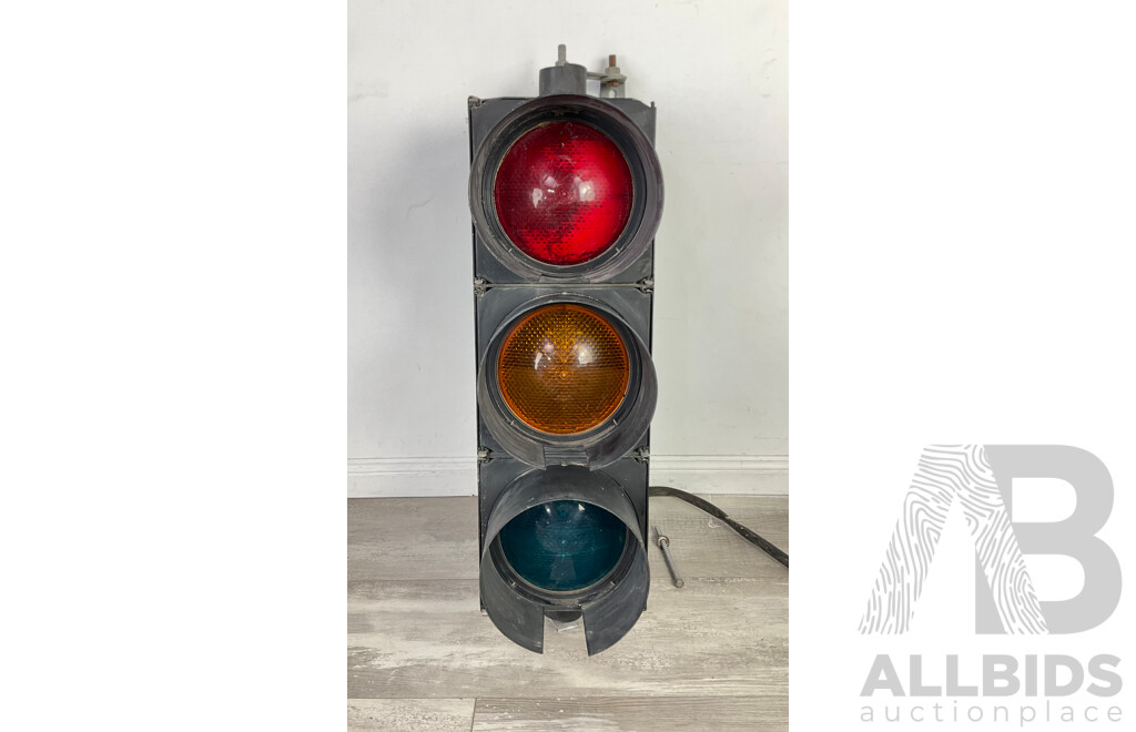 Vintage Aldridge Traffic Systems Traffic Signal Lights