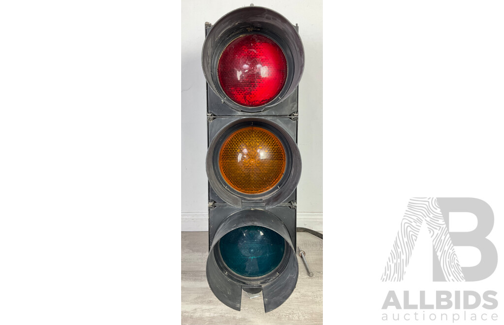 Vintage Aldridge Traffic Systems Traffic Signal Lights