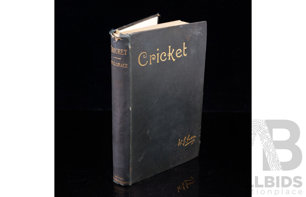 First Edition Copy Cricket, W.G Grace, London Kent and Co, 1891