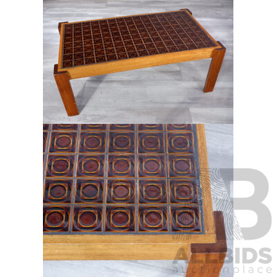 Retro Tile Top Coffee Table