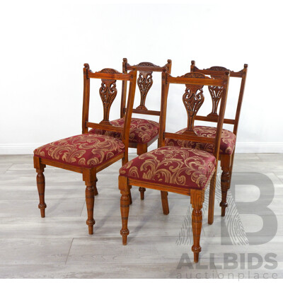 Set of Four Edwardian Sitting Room Chairs