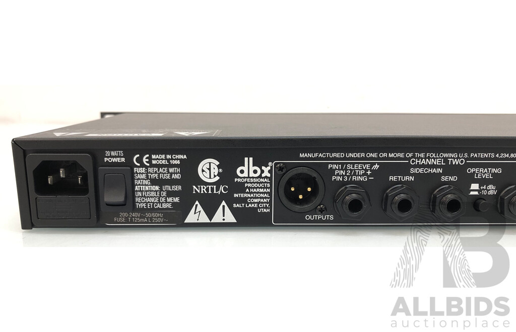 DBX Professional Products 1066 Compressor / Limiter / Gate