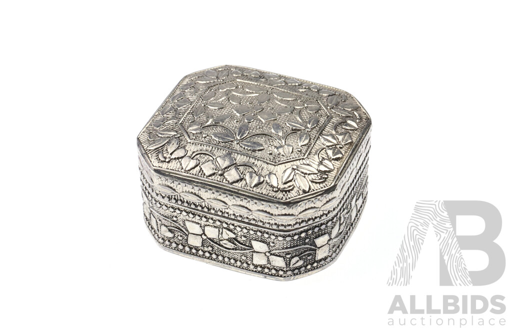 Beautiful Little Silver Jewellery Box 