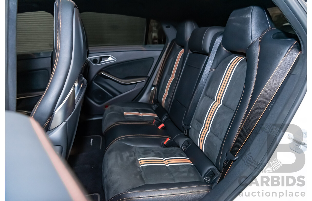 7/2015 Mercedes Benz CLA 45 AMG 4matic (AWD) Shooting Brake OrangeArt Edition 117 4d Wagon White Turbo 2.0L