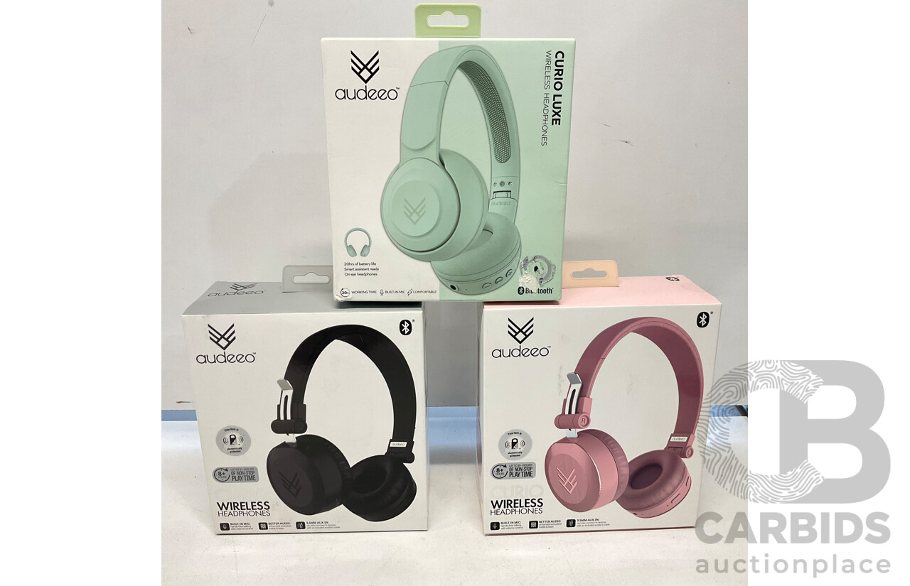 AUDEEO Curio Wireless Headphones Lot 1517003 ALLBIDS