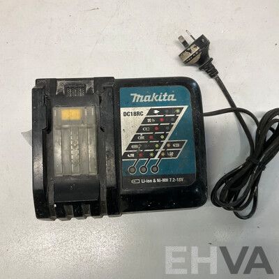 MAKITA DHP459 Cordless Hammer Driver Drill & Charger - Lot of 2 - Estimated Total ORP329.00