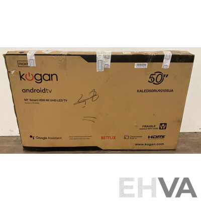 KOGAN (KALED50XU9010SKA) 50” Smart HDR 4K UHD LED TV - Estimated ORP $399.00