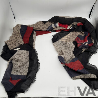 Gucci Scarf Snake Pattern