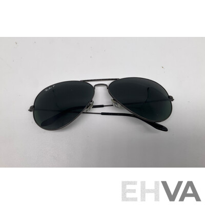 RAYBANDS Black Aviator Classic and Olympian II Deluxe- ORP: $459.00