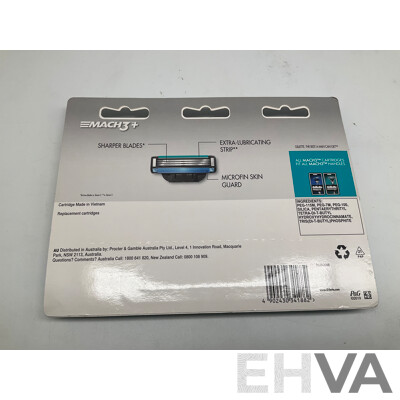 GILLETTE Match 3+,  5 Aqua Blades Packs of 8 and Match3+ Packs of 4 - Lot of 15 - ORP $368.00