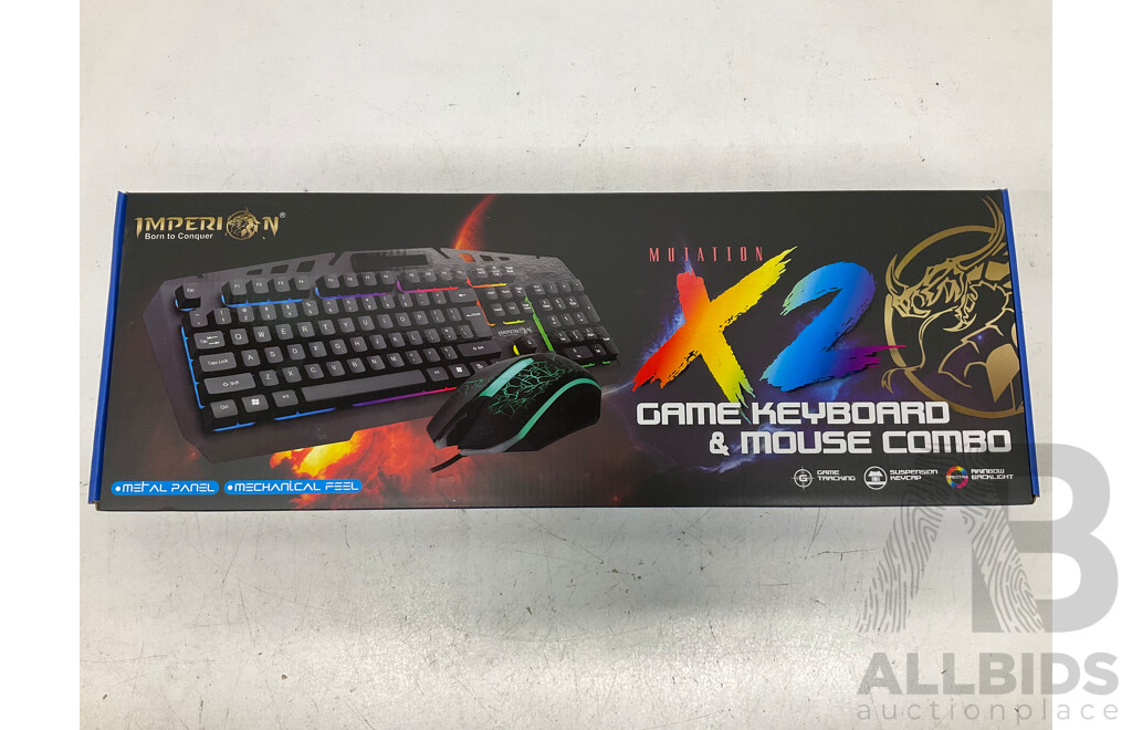 Full Box of IMPERION  Mutation Gaming Keyboard Combo