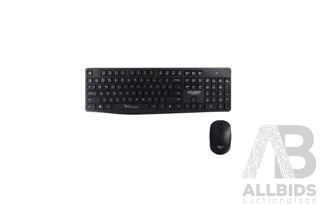 ALCATROZ Xplorer Air 6600 Wireless Keyboard Mouse Combo - Black - Lot of 10 - Estimated Total $310.00