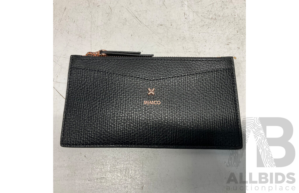 GUESS Katey Mini Top Zip Shoulder Bag & MIMCO Card Wallet - Lot of 2