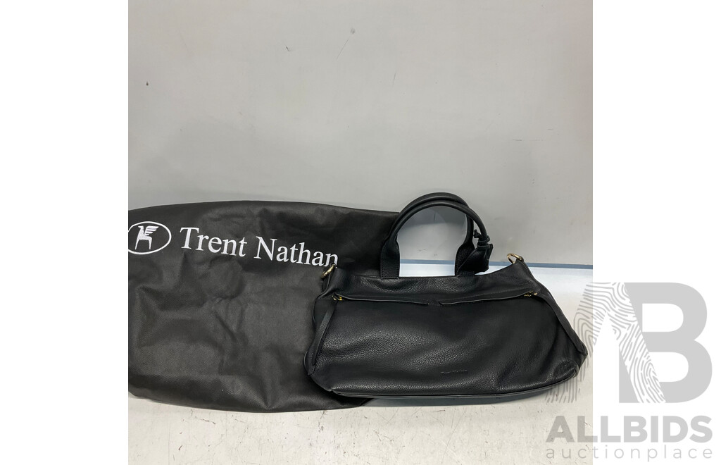 TRENT NATHAN Black Handle Bag