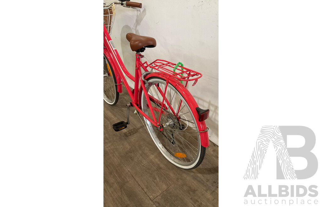 Peach Bicycle W/ Basket- Estimated ORP $499.00