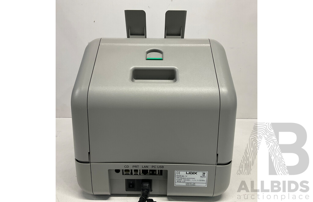 LIDIX ML-1V Mixed Banknote Value Counter/Sorter - ORP$3,500.00