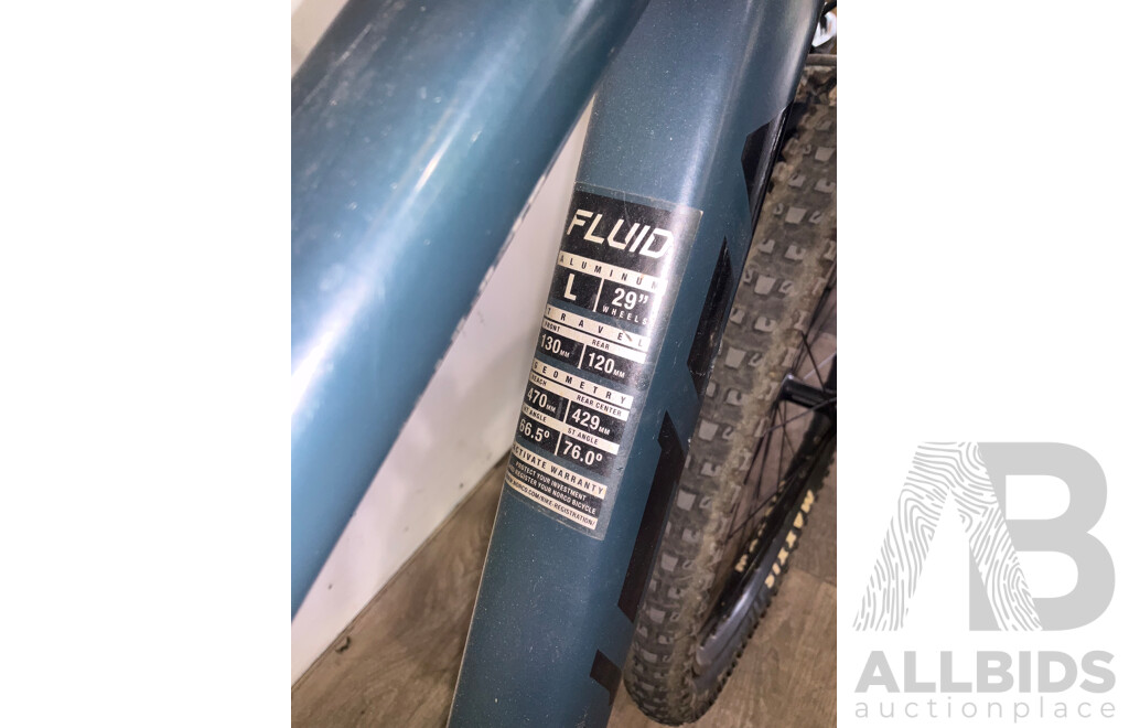 NORCO Fluid Dual Suspension Mountain Bike Navy Blue - Estimated ORP $1,999.00