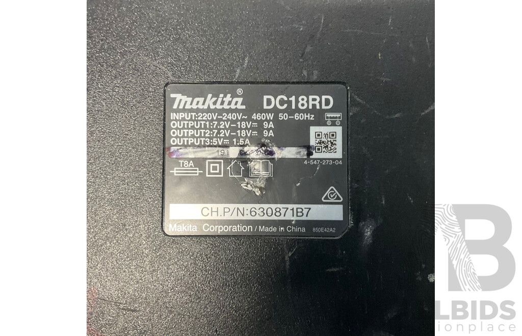 MAKITA DC18RD Dual-Port Rapid Battery Charger - ORP$279.00