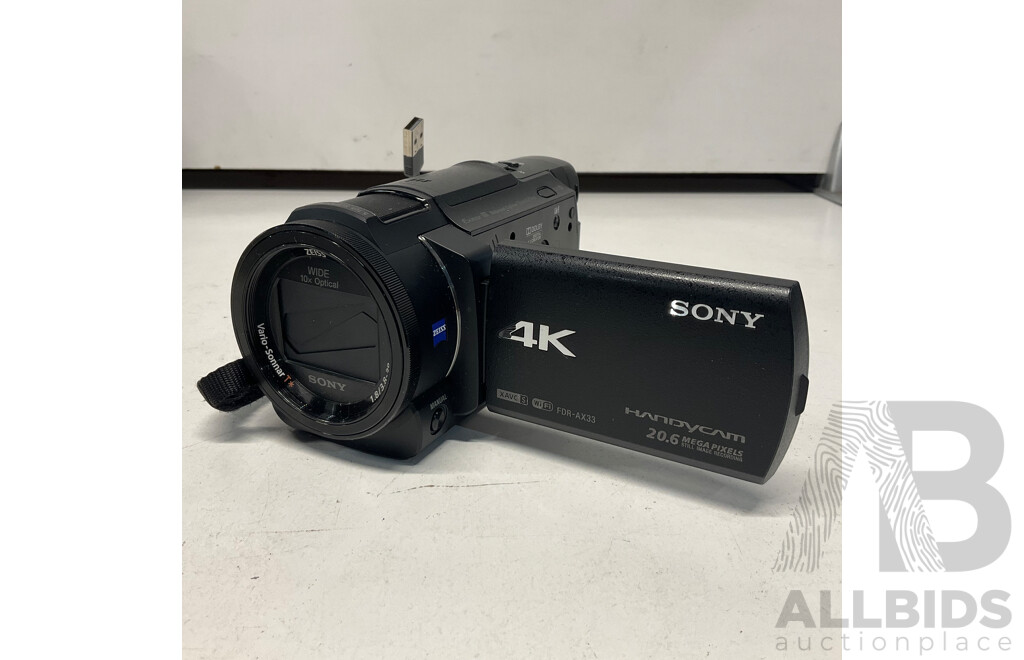 SONY AX33 4K Handycam with Exmor R CMOS Sensor - ORP 1,099.00