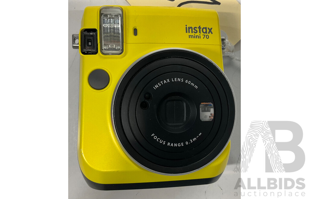 NIKON D3200 with 18-55mm Lens & FUJIFILM Instax Mini70 - Lot of 2