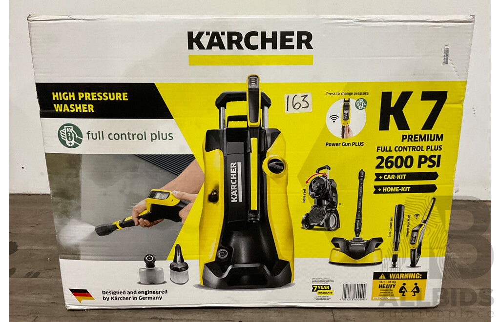 KARCHER Refurbished K7 Premium Full Control Plus High Pressure Cleaner 2600PSI - ORP $749.00