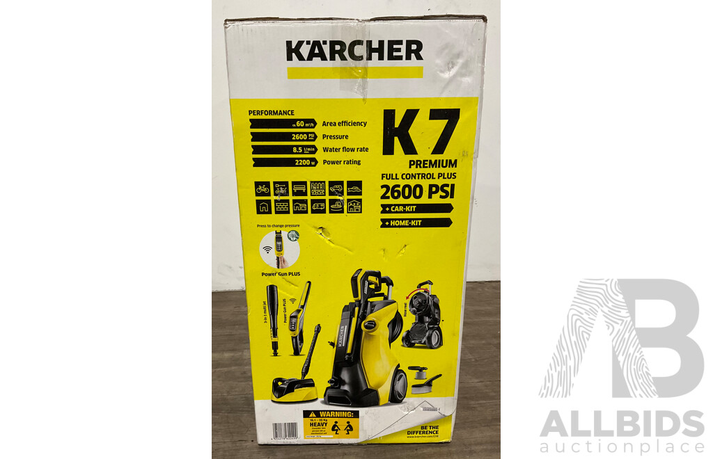 KARCHER Refurbished K7 Premium Full Control Plus High Pressure Cleaner 2600PSI - ORP $749.00