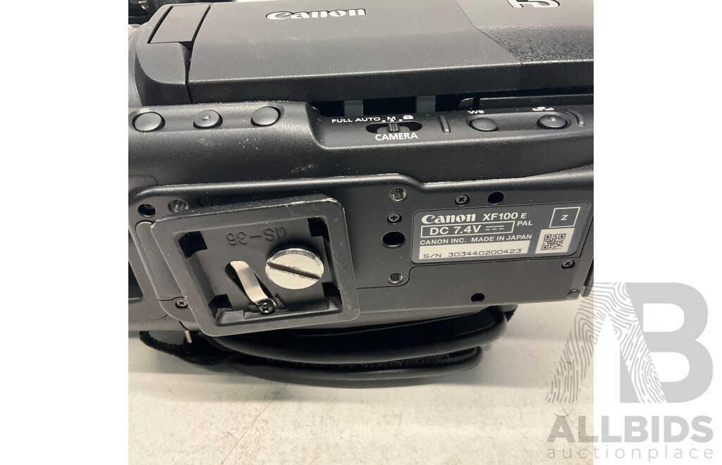 CANON XF100 Professional Digital Video Camera & NETGEAR Powerline AV Adapter with Ethernet Switch  & NEEWER Tripod - Lot of 3