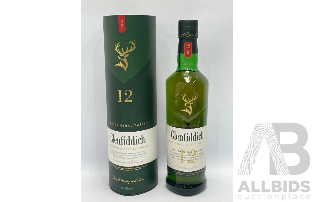 Glenfiddich Single Malt Scotch Whisky Original 12 - 700ml