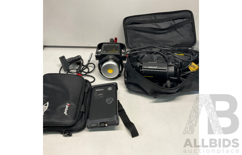 APUTURE, DEDOLIGHT Lights & Photography Accessories in BENRO 350N Backpack