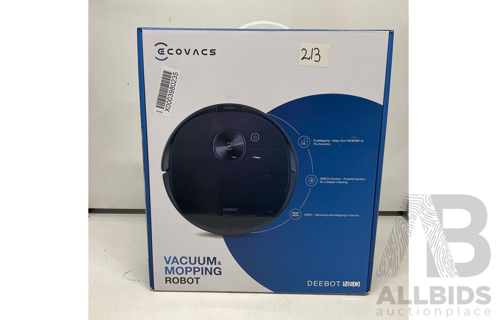 ECOVACS Deebot Neo Vacuum & Mopping Robot (DLN26) - ORP$399