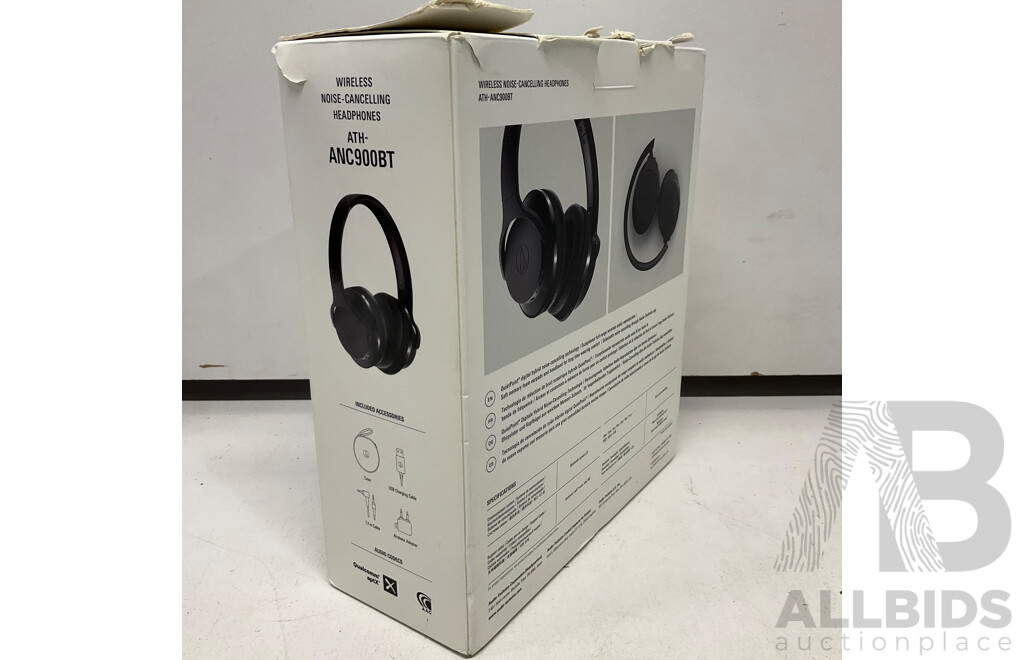 AUDIO-TECHNICA ATH-ANC900BT Wireless Noise Cancelling Headphones - ORP$349.00